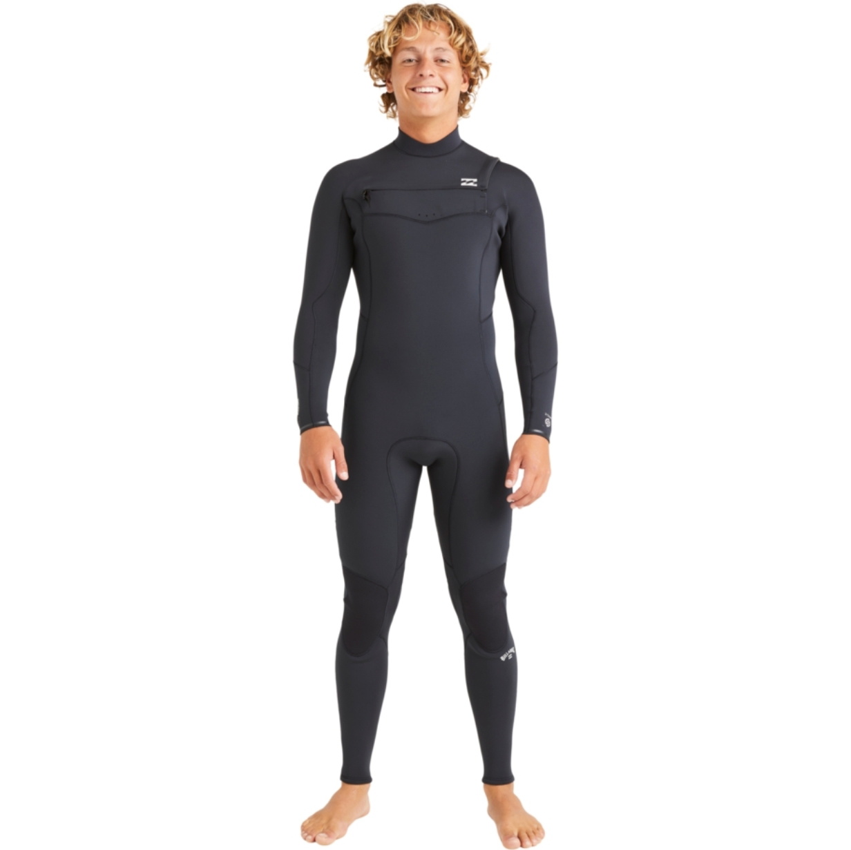 2026 Billabong Mens Absolute Natural 4/3mm Chest Zip Wetsuit ABYW100258 - Black